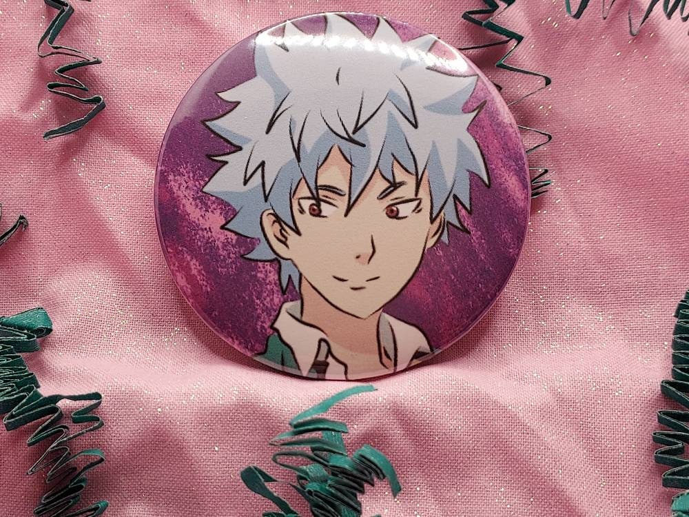 Saiki K Anime 2.25 inch Pin Back Buttons WITH FREE STICKER