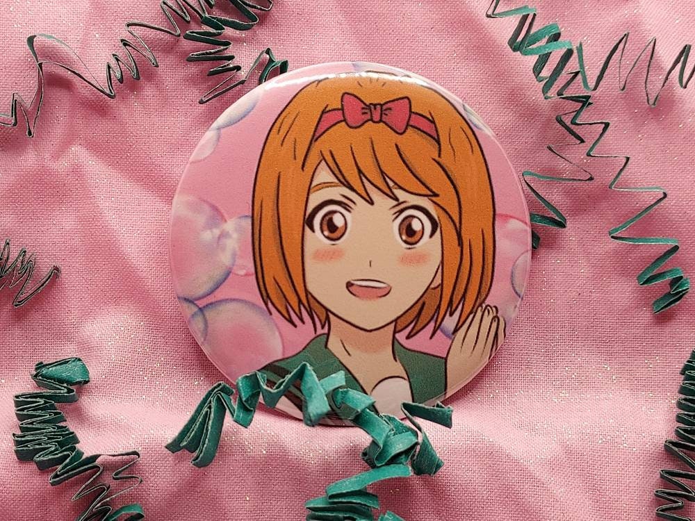 Saiki K Anime 2.25 inch Pin Back Buttons WITH FREE STICKER