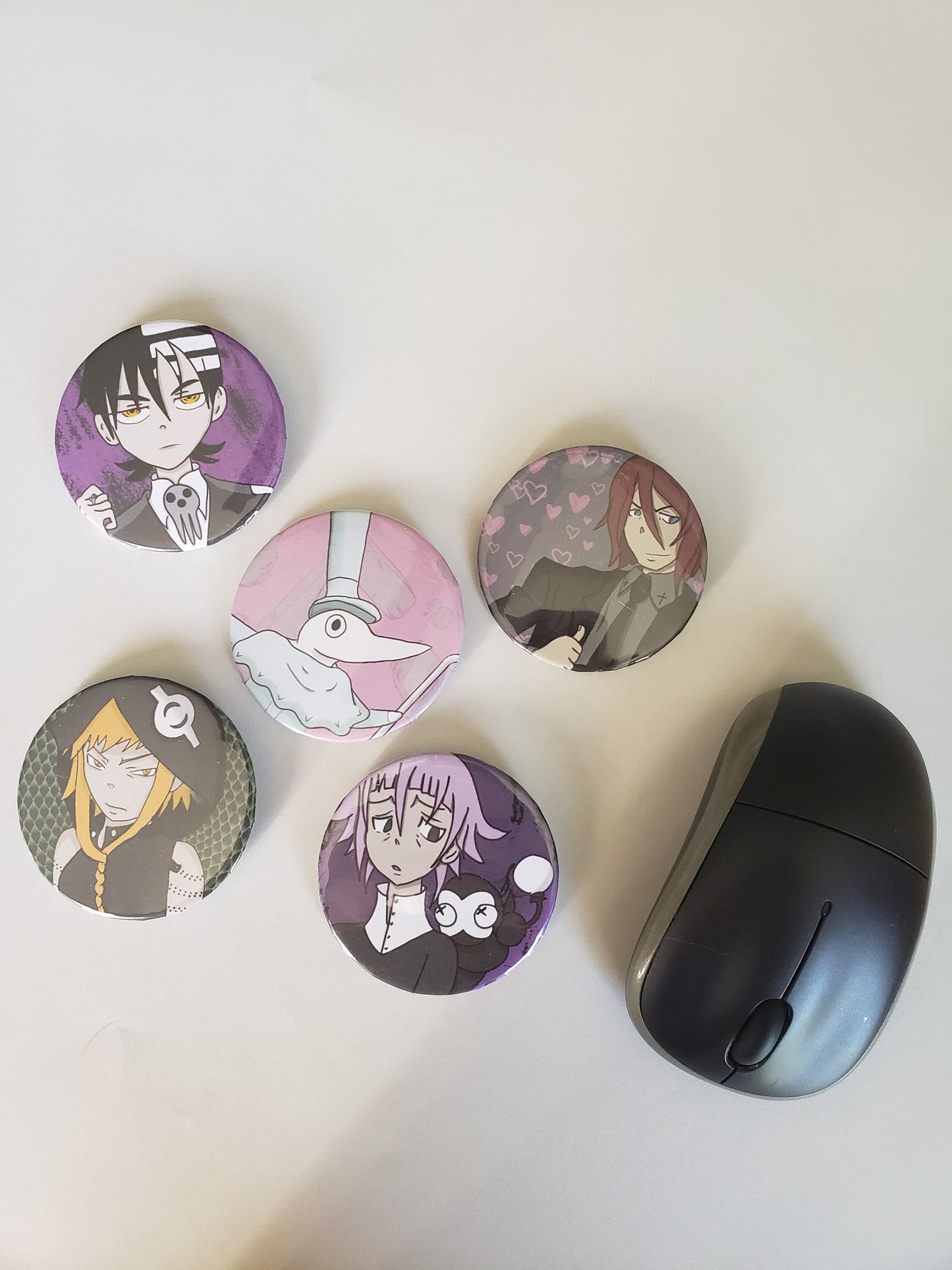 Soul Eater Pin Back Button Collection