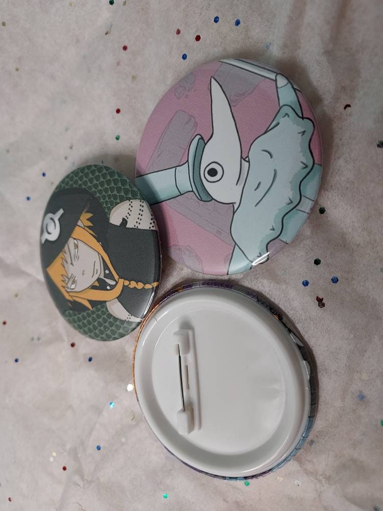 Soul Eater Pin Back Button Collection