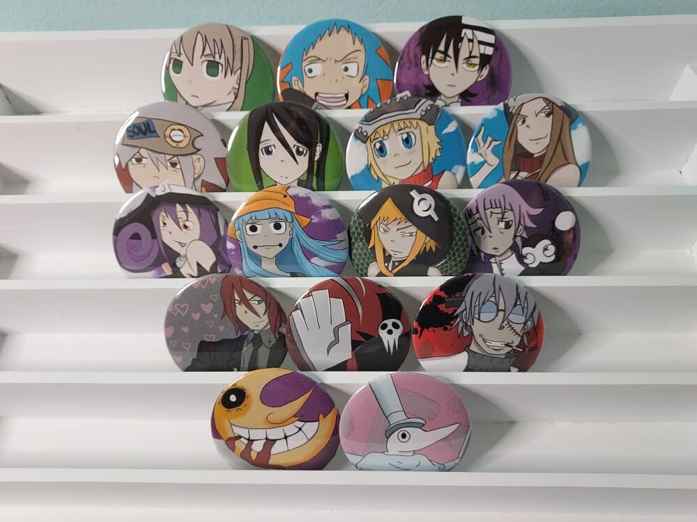 Soul Eater Pin Back Button Collection