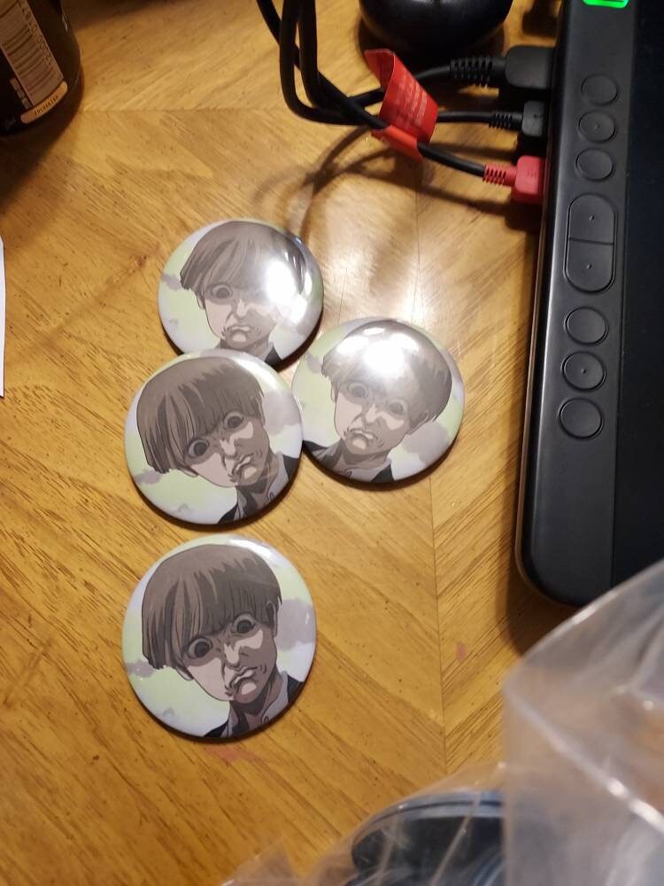 Yelena Meme Face Pin Back Button