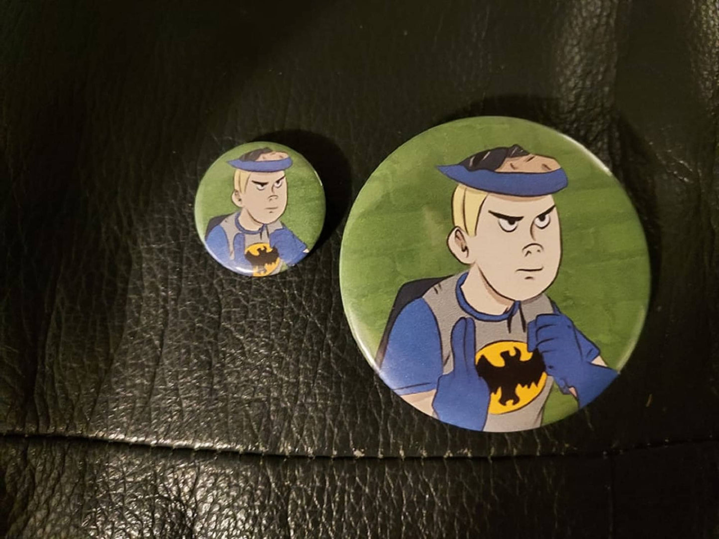 Hank Venture 1 inch and 2.25 inch pin back buttons WITH FREE STICKER