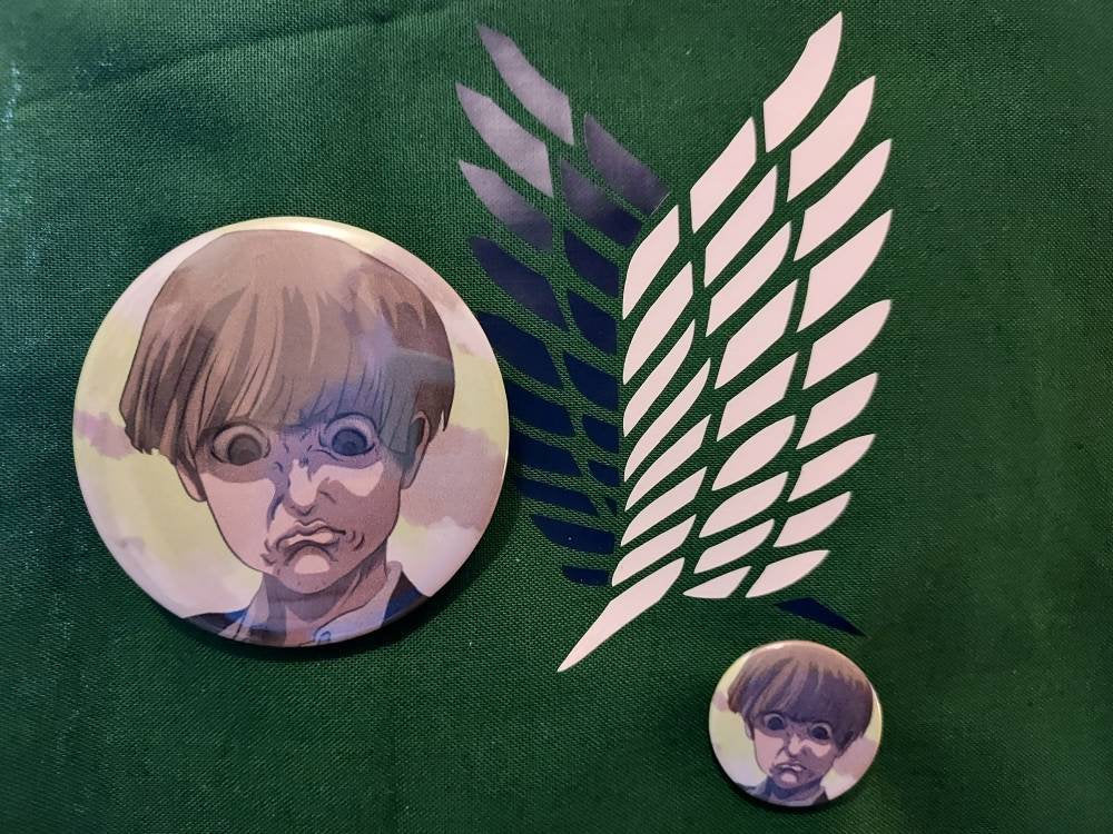 Yelena Meme Face Pin Back Button